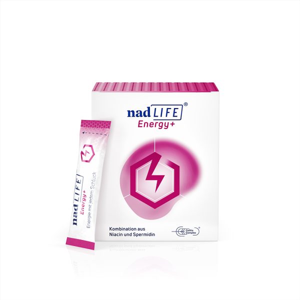 nadLIFE®, Energy+, 30 paciņas, nikotīnamīds un spermidīns, enerģijai