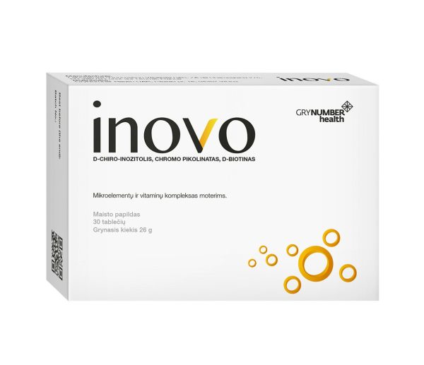 Inovo, 30 tablečių, vaisingumo gerinimas, policistinės kiaušidės