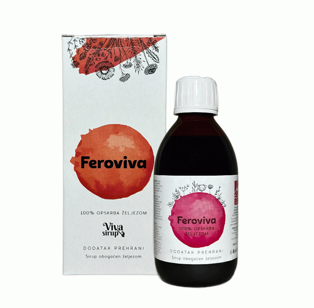 Viva, Feroviva, Sirup, 250ml, 100% Opskrba Željezom