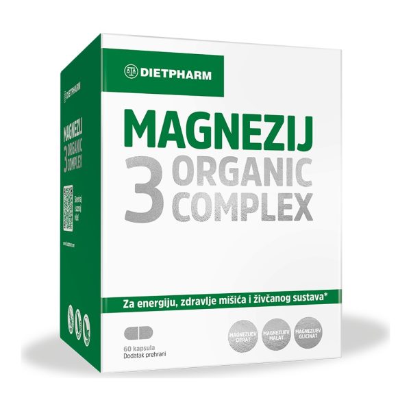 Dietpharm Magnezij 3 Organic Complex 60 kapsula