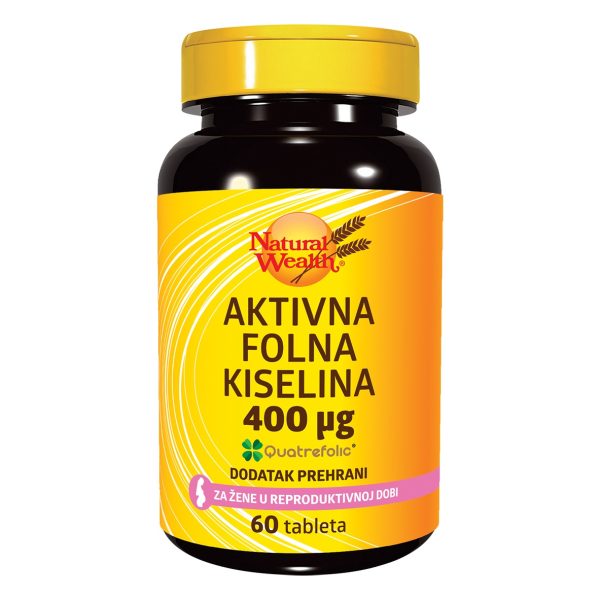 Natural Wealth Aktivna Folna Kiselina 400µg 60 tableta