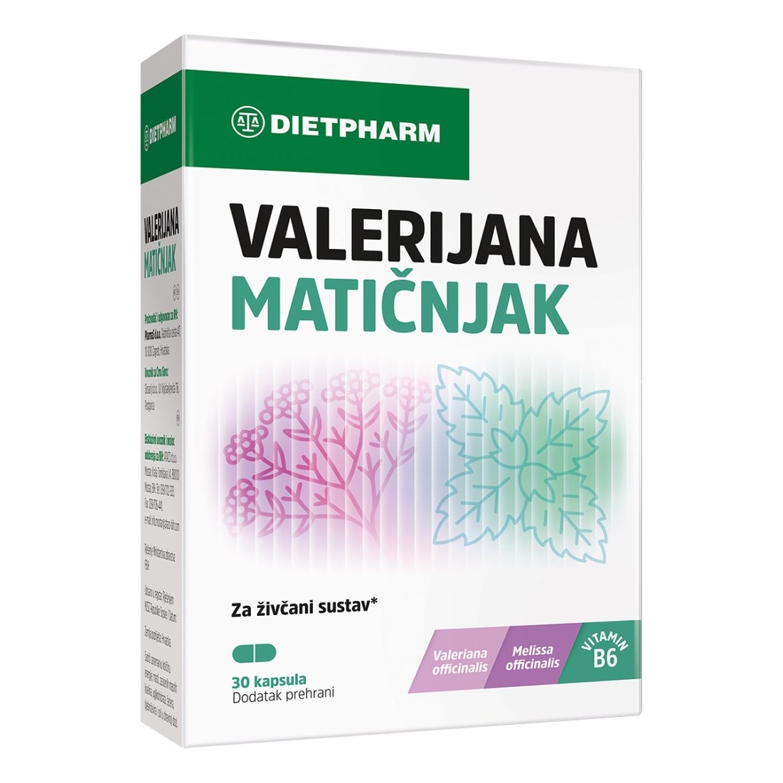 Dietpharm Valerijana Matičnjak 30 kapsula