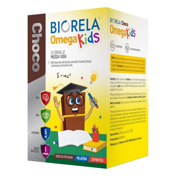 Biorela Choco Omega Kids 20 prutića